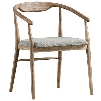 Nordic single chair 3d model