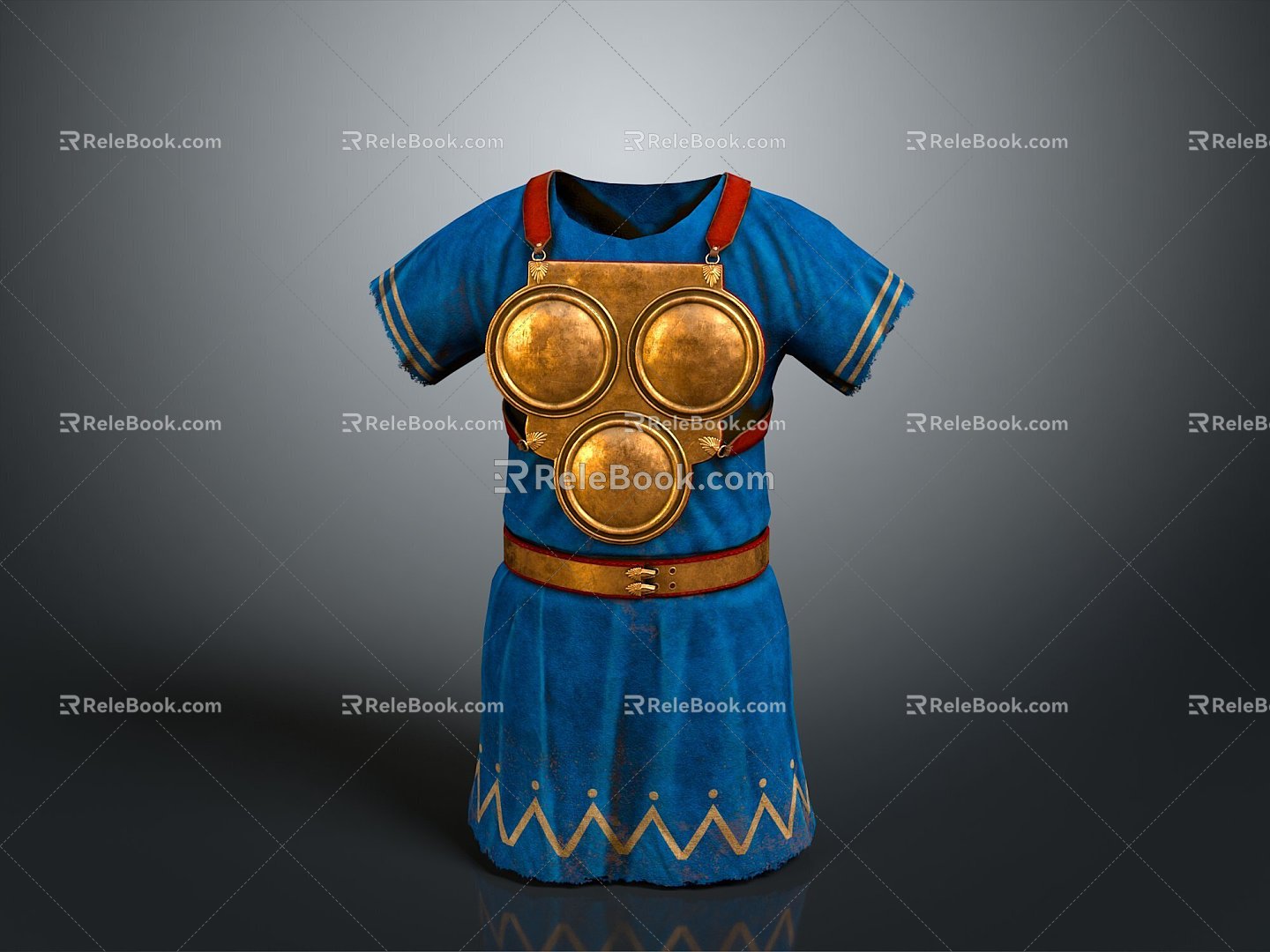 Cloth Ancient Soldier Costume Breastplate Classical Costume Classical Costume Classical Costume Antique Costume 3d model