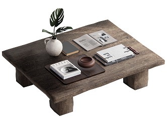 Wind coffee table combination 3d model