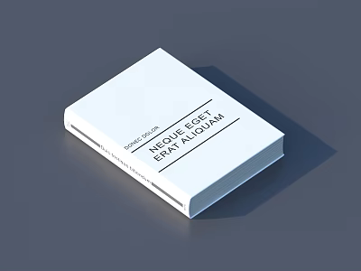 White Cover Recycle Every Life Album Book By Sophia Chen Environmental Theme 3d model