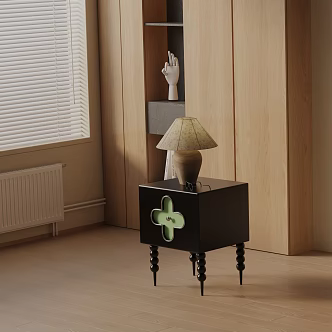 Modern Bedside Cabinet 3d model