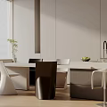 Modern table combination 3d model