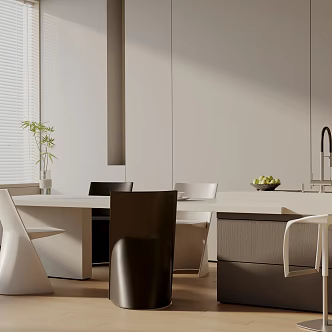 Modern table combination 3d model