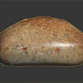 Artisan Whole Grain Bread With Crusty Surface And Grainy Texture On Black Background