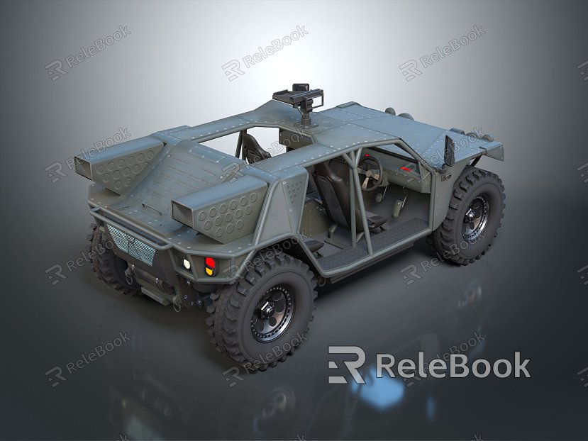 Modern Bulletproof Car Armed Car Armed Bulletproof Car Military Jeep model