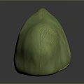 Green Textured Hood With Light Trim And Dark Interior Clothing Accessory