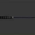 Tactical Military Style Combat Knife With Black Textured Handle Silver Guard And Sharp Metal Blade
