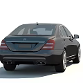 Luxury Black Mercedes-Benz Sedan with Stylish Alloy Wheels and Elegant Front Grille