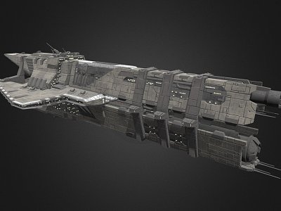 Aggressor-class interstellar destroyer 3d model