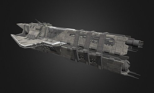 Aggressor-class interstellar destroyer 3d model