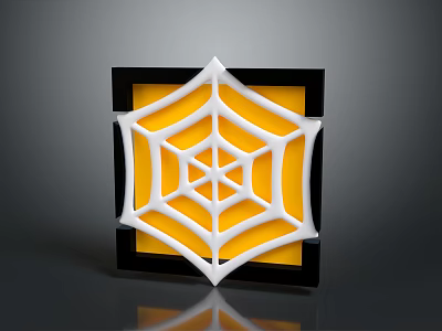 Spider web supplies items 3d model