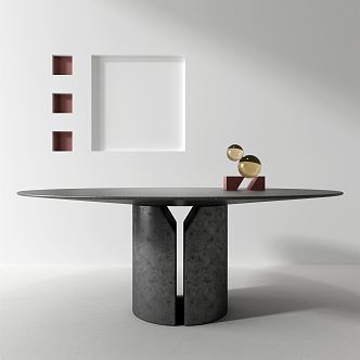 Modern dining table 3d model