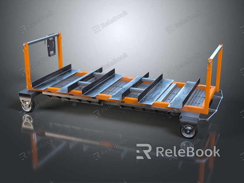 Modern trailer cylindrical trolley model