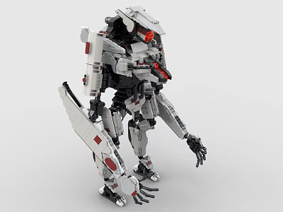 LEGO Toy Blocks Fighting Robot Gundam Mech Warrior Transformers 3d model