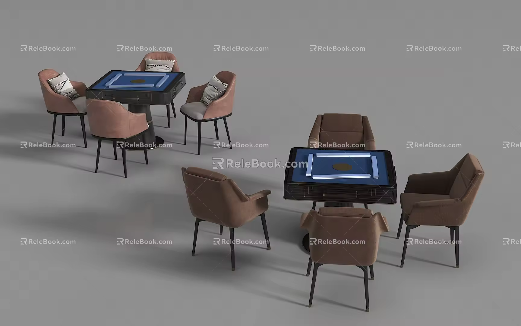 Mahjong Table 3d model