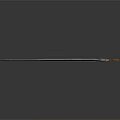 Medieval Long Sword with Textured Blade Brown Handle and Metal Hilt