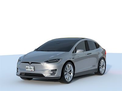 Tesla cars Hyundai cars 3d model