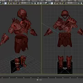 Dark Warrior Armor Set With Skeleton Helmet Leather And Metal Parts