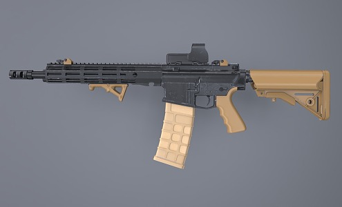 Rifle Assault Rifle AR15 semi-automatic rifle 3d model