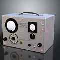 Adjustable Amplifier Regulator With Knobs Dials Indicator Lights Copper Corrosion And Metal Handle