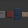 Four Colored Storage Boxes With Lids And Handles For Home