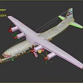 Large Modern Passenger Plane With White Body Blue Red Accents Four Engines And Wide Wings