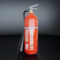Essential Fire Equipment Red Fire Extinguisher With White Text Silver Nozzle And Black Hose