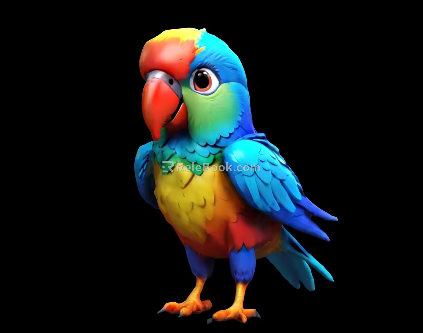 Parrot Bird Flying Bird 3d model