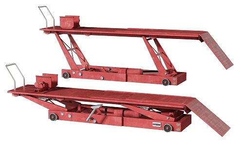 Modern Lifting Platform Motorcycle Repair Lifting Platform 3d model