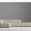 Modern multi-person sofa corner sofa 3d model