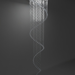 Modern chandelier 3d model