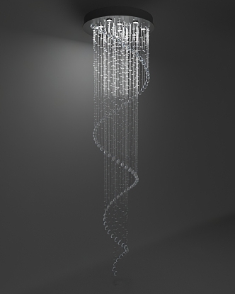 Modern chandelier 3d model