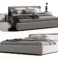 Modern Double Bed 3d model