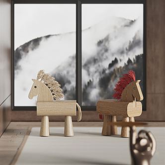 Modern Trojan Horse Children's Chair 3d model