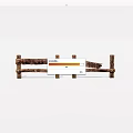 Wooden Fences Display With Intact And Broken Sections On White Background