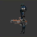 Robot Assistant Small Robot Butler Robot Butler Figure Game Figure 3d model