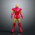 Iron Man Action Figure Red And Gold Armor Standing Pose With Detailed Design