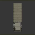 Olive Green Military Truck With Canvas Covered Cargo Bed And Multi Wheel Design