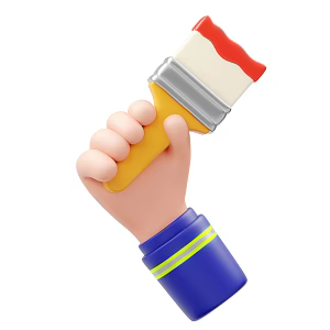 Modern Brush Cartoon Brush 3d model