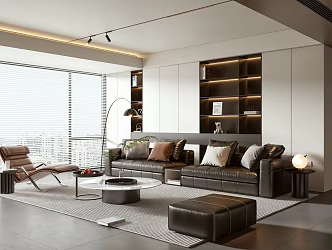 modern living room 3d model