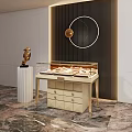 Light Luxury Display Cabinet 3d model