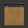 Wooden Chair With Metal Frame And Comfortable Seat Backrest Design