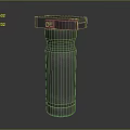 Tactical Weapon Grip Component With Textured Metal Surface And Industrial Design
