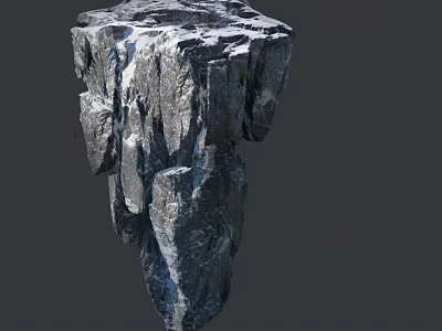 Natural Stone Block with Rough Surface Texture for Interior Decorative Design Projects 3d model