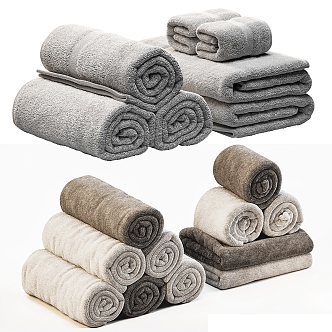 Towels Bathroom Towels 3d model