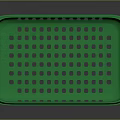 Green Plastic Perforated Storage Basket Ideal for Household Item Organization