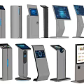 Modern inquiry machine all-in-one machine registration machine number arrangement machine call machine 3d model