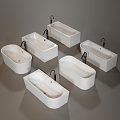 Modern Bathtub Bathtub Tub 3d model