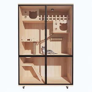 Modern Cat House Pet Room Cat Cage Cat House 3d model
