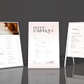 Display board billboard price list signboard poster advertising rack beauty list display board water brand price brand display rack guide board 3d model